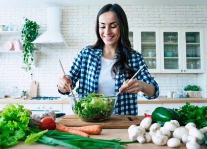Woman thinking about how to become a nutritionist